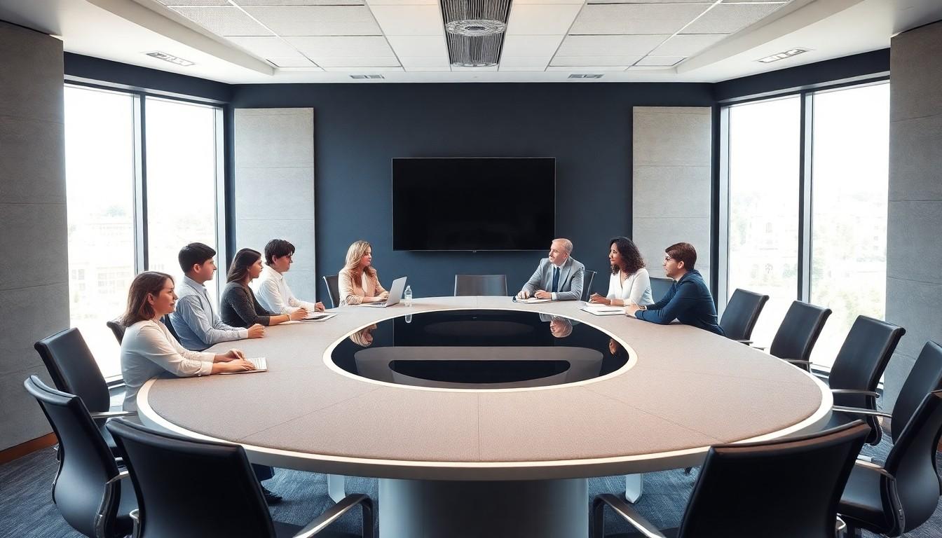 Equipo profesional de Gefiser Asesores en reunión